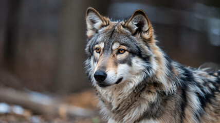 Fototapeta premium gray wolf