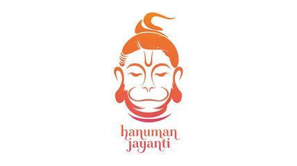 Fototapeta premium Happy Hanuman Jayanti isolated on transparent background, Generative ai.