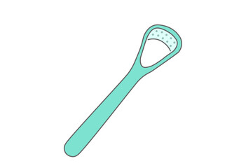 Tongue Cleaner Illustration