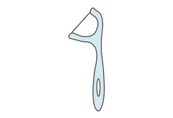 Dental Floss Pick Illustration
