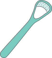 Tongue Cleaner Illustration