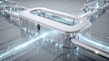 Obraz premium Exploring the Integration of Cybersecurity, Cloud, and Data Protection for a Secure Digital Future