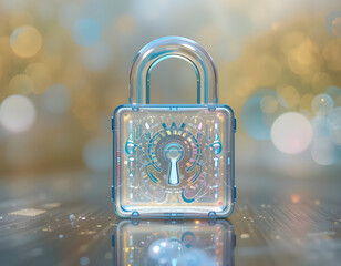 air transparent lock and security symbol 