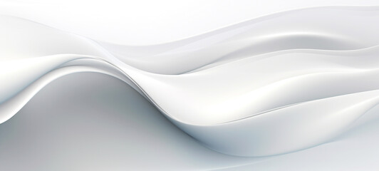 Obraz premium Elegant fluid curves and dynamic waves create a visually striking minimalist monochrome design with a conceptual aesthetic The smooth sleek and sophisticated composition evokes a futuristic