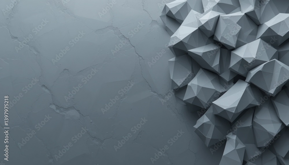 Poster Dynamic geometric texture exploration abstract composition digital art minimalist environment close-up view modern aesthetics for visual appeal