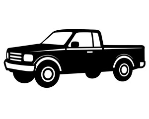 Pickup Truck Silhouette Vector Design, Pickup Truck SVG, Pickup Truck Icon