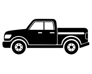 Pickup Truck Silhouette Vector Design, Pickup Truck SVG, Pickup Truck Icon