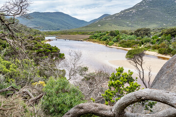 Wooden Bridge over Tidal River, Wilsons Promontory © Schneyder Images