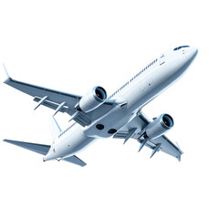 Obraz premium Airplane Sky Isolated on transparent background