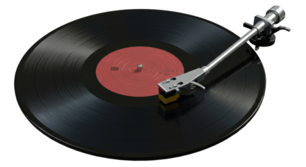 Isolated Vinyl Record