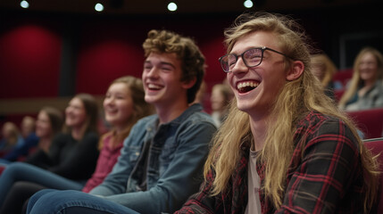 Theatre Performance with Colorful and Happy Students