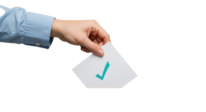 Isolated Voting Hand