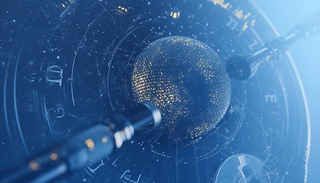 Futuristic Celestial Clock