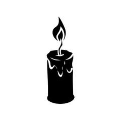 candle of hope icon, candle of hope silhouette vector illustration-simple silhouette illustration of candle of hope, perfect for candle of hope logos and icons