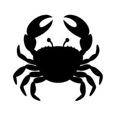 crab icon, crab silhouette vector illustration-simple silhouette illustration of crab, perfect for crab logos and icons