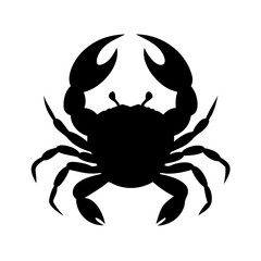 crab icon, crab silhouette vector illustration-simple silhouette illustration of crab, perfect for crab logos and icons