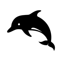 dolphin icon, dolphin silhouette vector illustration-simple silhouette illustration of dolphin, perfect for dolphin logos and icons © MdShahariar