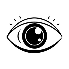 eye for visibility icon, eye for visibility silhouette vector illustration-simple silhouette illustration of eye for visibility, perfect for eye for visibility logos and icons