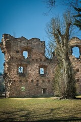 Ruins of the medieval castle of Czech republic