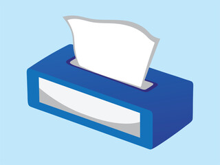 Modern Tissue Box Vector – Minimalist and Stylish Napkin Dispenser Design.