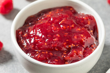 Sweet Organic Red Raspberry Preserves Jam