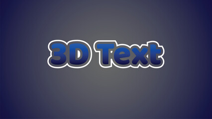 Editable text style effect - Super text style theme.	