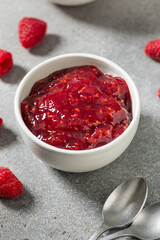 Sweet Organic Red Raspberry Preserves Jam