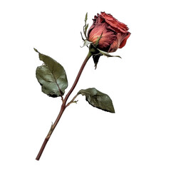 Rose isolated on white background