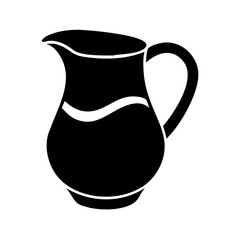 milk jug icon, milk jug silhouette vector illustration-simple silhouette illustration of milk jug, perfect for milk jug logos and icons