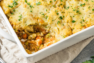 Homemade Irish Vegetarian Shepherds Pie
