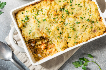 Homemade Irish Vegetarian Shepherds Pie