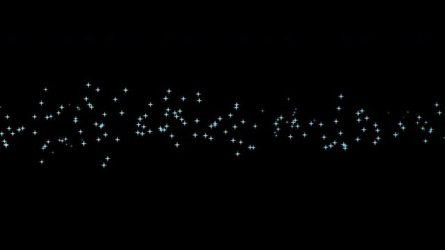 流れるキラキラエフェクト　白・ピンク・青（透過背景）