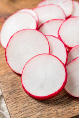 Organic Red Cut Radish Slices