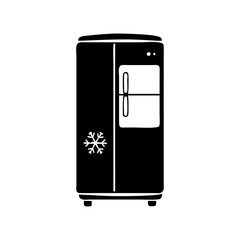refrigerator icon, refrigerator silhouette vector illustration-simple silhouette illustration of refrigerator, perfect for refrigerator logos and icons