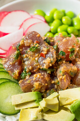 Homemade Hawaiian Tuna Poke Bowl