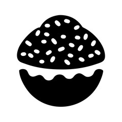 sprinkles icon, sprinkles silhouette vector illustration-simple silhouette illustration of sprinkles, perfect for sprinkles logos and icons