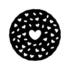 sprinkles icon, sprinkles silhouette vector illustration-simple silhouette illustration of sprinkles, perfect for sprinkles logos and icons