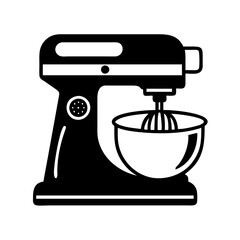 stand mixer icon, stand mixer silhouette vector illustration-simple silhouette illustration of stand mixer, perfect for stand mixer logos and icons