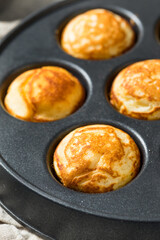 Sweet Homemade Danish Aebleskiver Pancake Balls