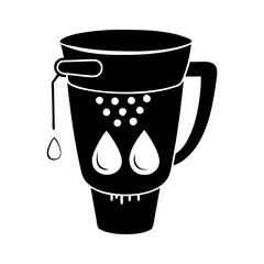 water filter icon, water filter silhouette vector illustration-simple silhouette illustration of water filter, perfect for water filter logos and icons