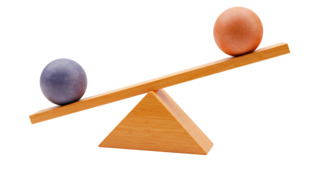 Isolated Seesaw Balance
