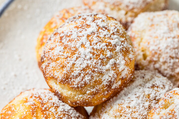 Sweet Homemade Danish Aebleskiver Pancake Balls