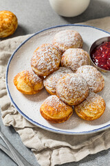 Sweet Homemade Danish Aebleskiver Pancake Balls