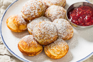 Sweet Homemade Danish Aebleskiver Pancake Balls