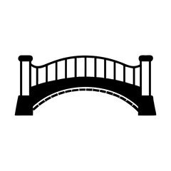 bridge icon, bridge silhouette vector illustration-simple silhouette illustration of bridge, perfect for bridge logos and icons