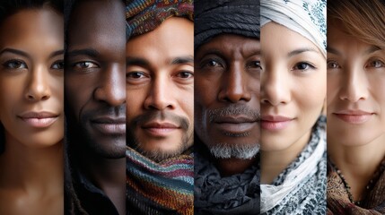 Celebrating diversity in portrait photography capturing unique faces from around the world in a vibrant urban setting