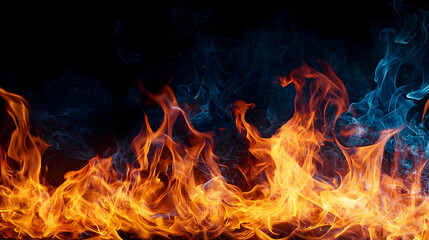 Fototapeta premium Abstract Fire And Smoke Visual Effect