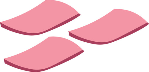 Illustration of Pink Slices