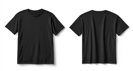 Blank black t-shirt mockup (1)