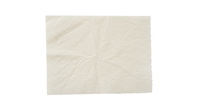 Isolated White Tissue Paper